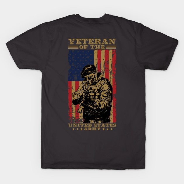 Veteran US Army T-Shirt by Kingdom Arts and Designs